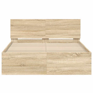 Bettgestell Sonoma-Eiche 135x190 cm