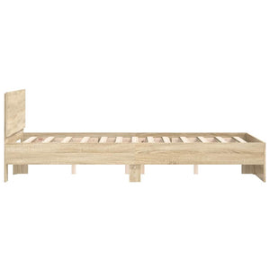 Bettgestell Sonoma-Eiche 135x190 cm