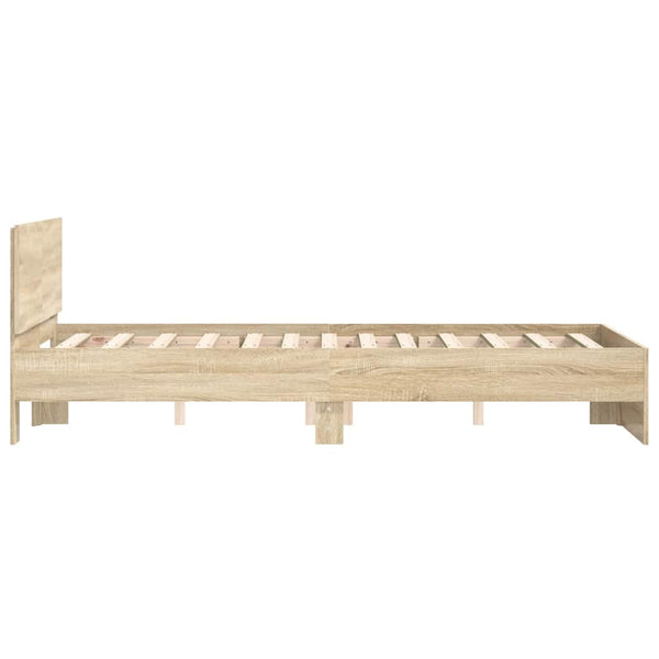 Bettgestell Sonoma-Eiche 135x190 cm