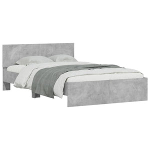 Bettgestell Betongrau 135x190 cm