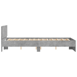 Bettgestell Betongrau 135x190 cm