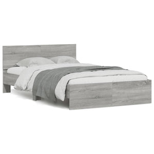 Bettgestell Grau Sonoma 135x190 cm
