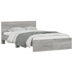 Bettgestell Grau Sonoma 135x190 cm