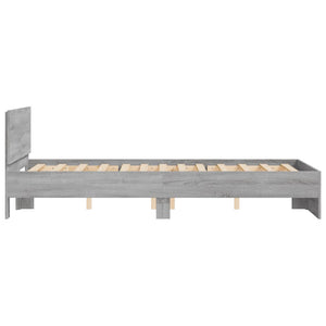 Bettgestell Grau Sonoma 135x190 cm