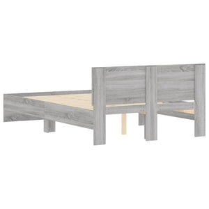 Bettgestell Grau Sonoma 135x190 cm