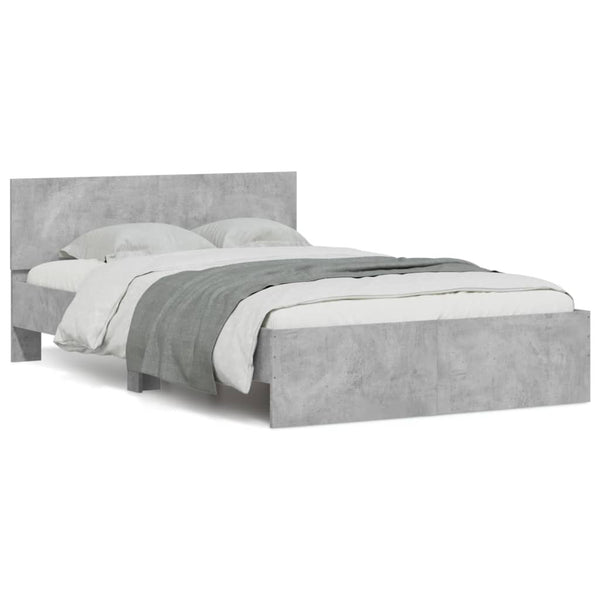 Bettgestell Betongrau 120x190 cm