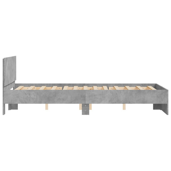 Bettgestell Betongrau 120x190 cm