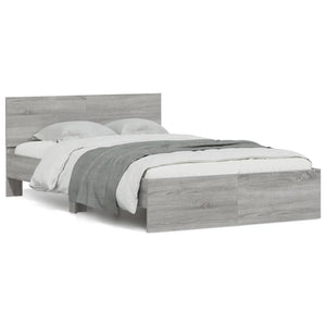 Bettgestell Grau Sonoma 120x190 cm