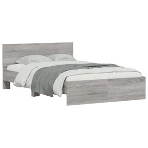 Bettgestell Grau Sonoma 120x190 cm