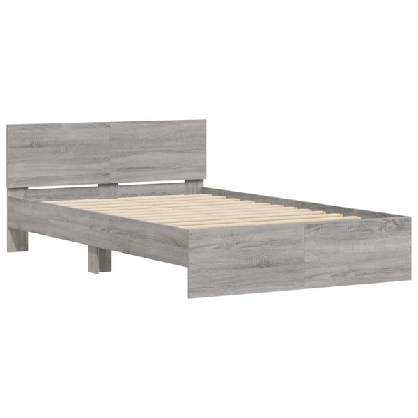 Bettgestell Grau Sonoma 120x190 cm