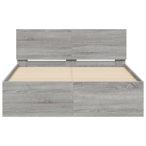 Bettgestell Grau Sonoma 120x190 cm
