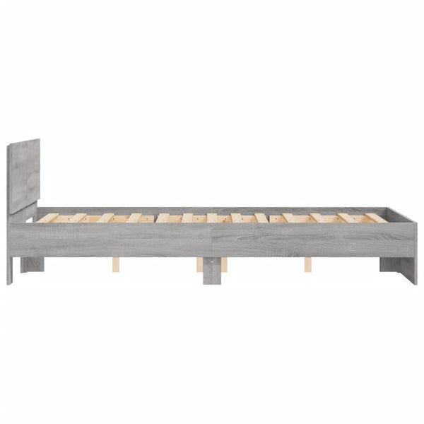 Bettgestell Grau Sonoma 120x190 cm