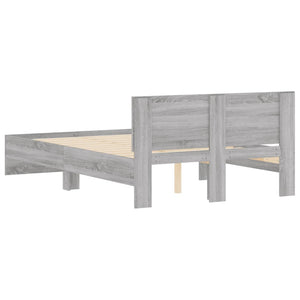 Bettgestell Grau Sonoma 120x190 cm