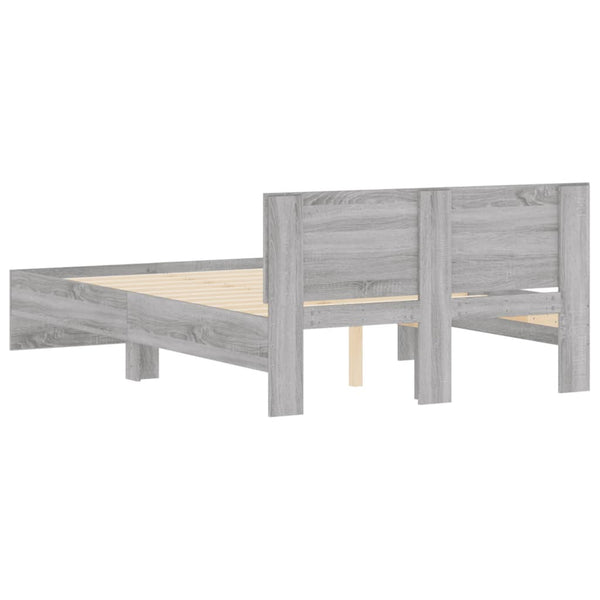 Bettgestell Grau Sonoma 120x190 cm