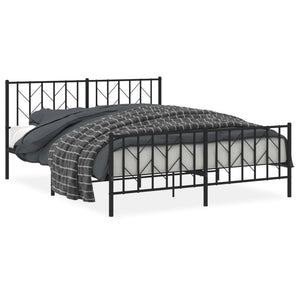 Metallbett Schwarz 160x200 cm