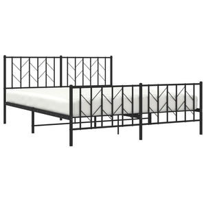 Metallbett Schwarz 160x200 cm