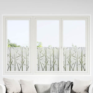 Fensterfolien Bambus-Muster, 2 Stk.
