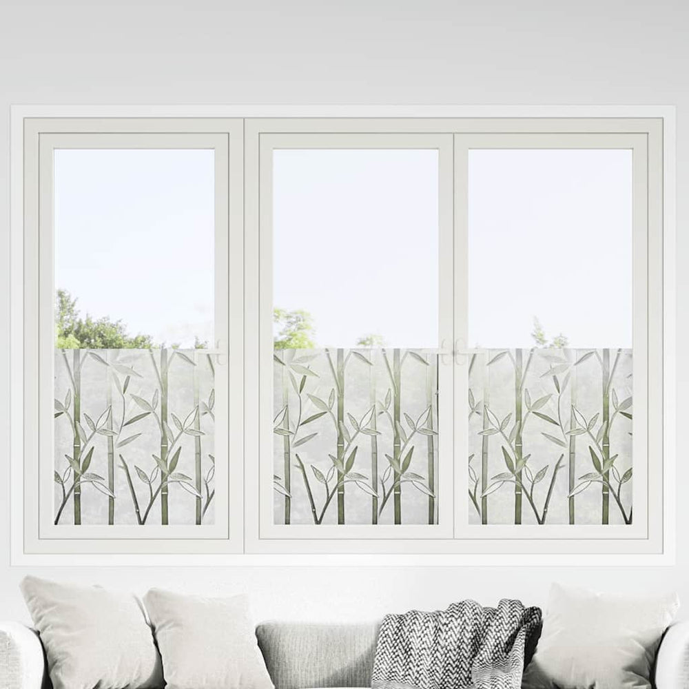 vidaXL Window Films 4 pcs. Frosted Bamboo Pattern PVC