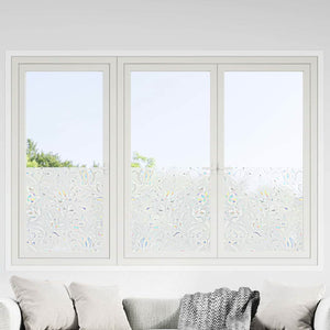 Fensterfolien Matt Blumenmuster 4er-Set