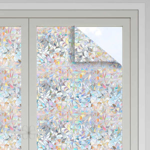 Fensterfolien Matt 3D Regenbogenmuster 5er-Set