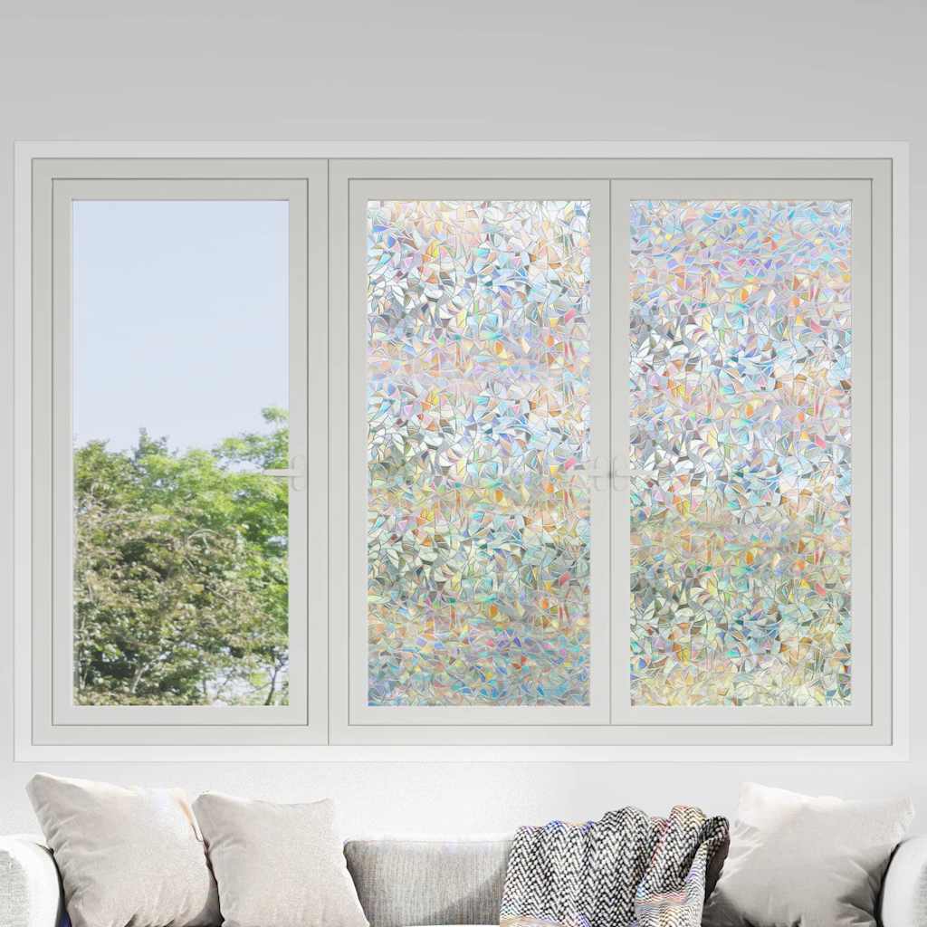 Fensterfolien Matt 3D Regenbogenmuster