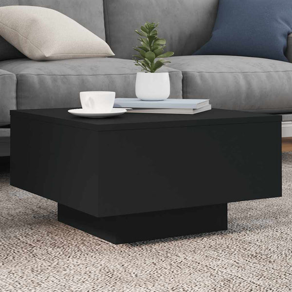 Schwarzer Couchtisch 55x55 cm