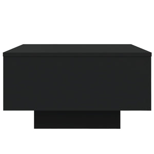 LED Couchtisch Schwarz 55x55 cm