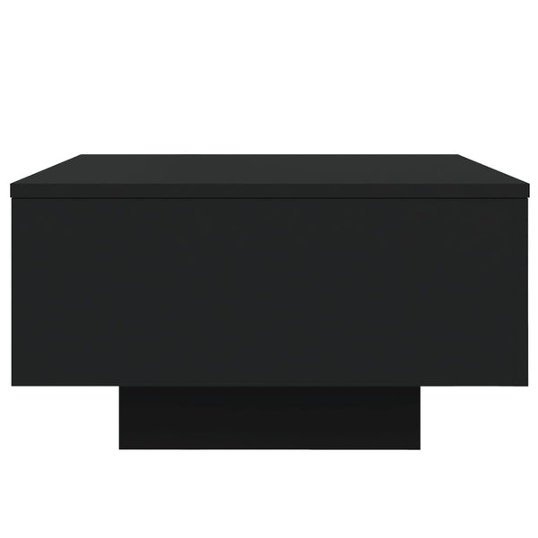 LED Couchtisch Schwarz 55x55 cm