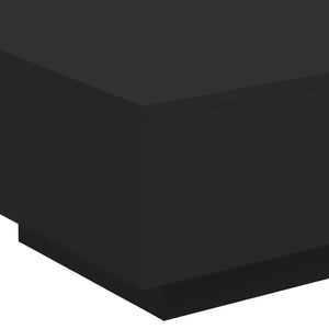 LED Couchtisch Schwarz 55x55 cm