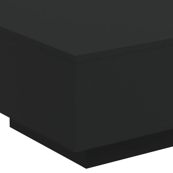 LED Couchtisch Schwarz 55x55 cm