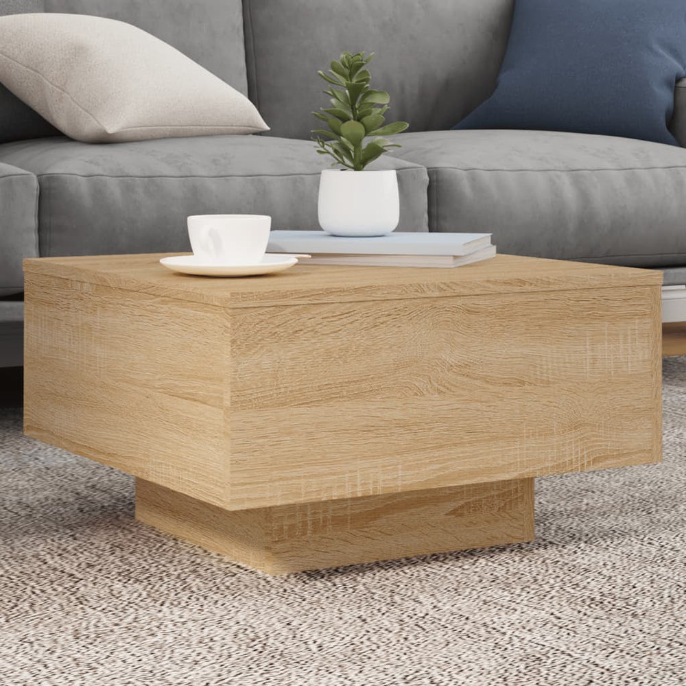 Couchtisch Sonoma Eiche mit LED