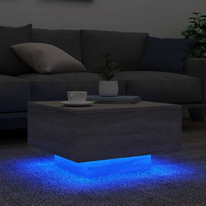 Couchtisch Grau Sonoma mit LED