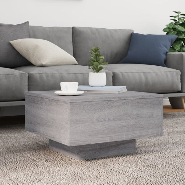 Couchtisch Grau Sonoma mit LED