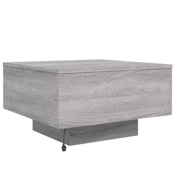 Couchtisch Grau Sonoma mit LED