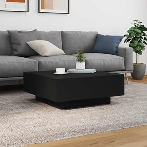 Schwarzer Couchtisch 80x80 cm