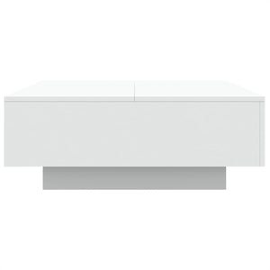 Couchtisch Weiß mit LED 80x80 cm