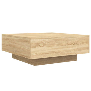 Couchtisch Sonoma Eiche mit LED 80x80 cm