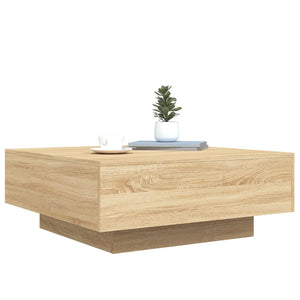 Couchtisch Sonoma Eiche mit LED 80x80 cm