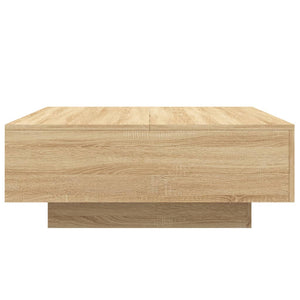 Couchtisch Sonoma Eiche mit LED 80x80 cm