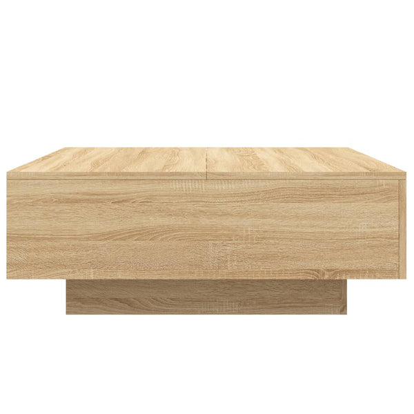 Couchtisch Sonoma Eiche mit LED 80x80 cm