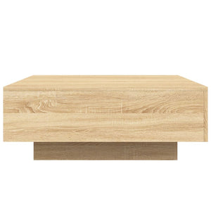 Couchtisch Sonoma Eiche mit LED 80x80 cm