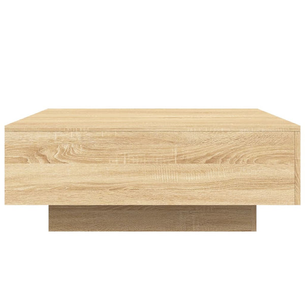 Couchtisch Sonoma Eiche mit LED 80x80 cm