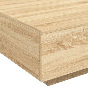 Couchtisch Sonoma Eiche mit LED 80x80 cm