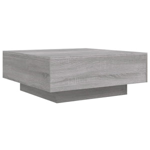 Couchtisch Grau Sonoma mit LED 80x80