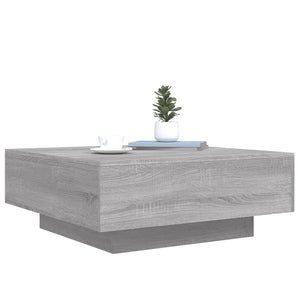 Couchtisch Grau Sonoma mit LED 80x80