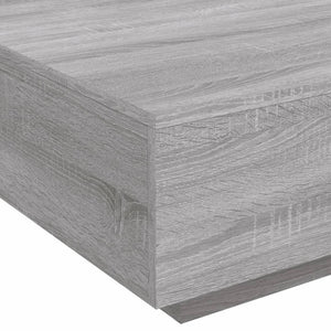 Couchtisch Grau Sonoma mit LED 80x80