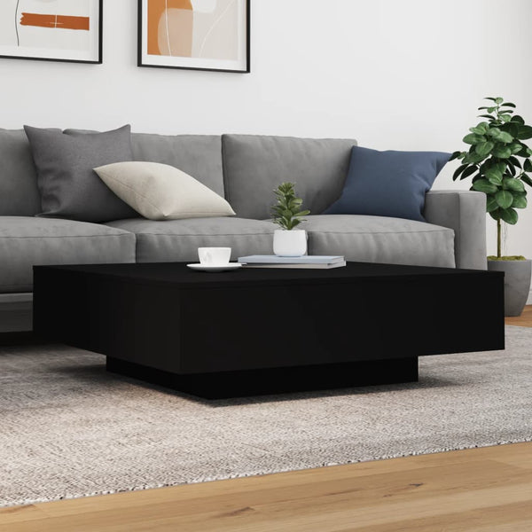 Schwarzer Couchtisch 100x100 cm
