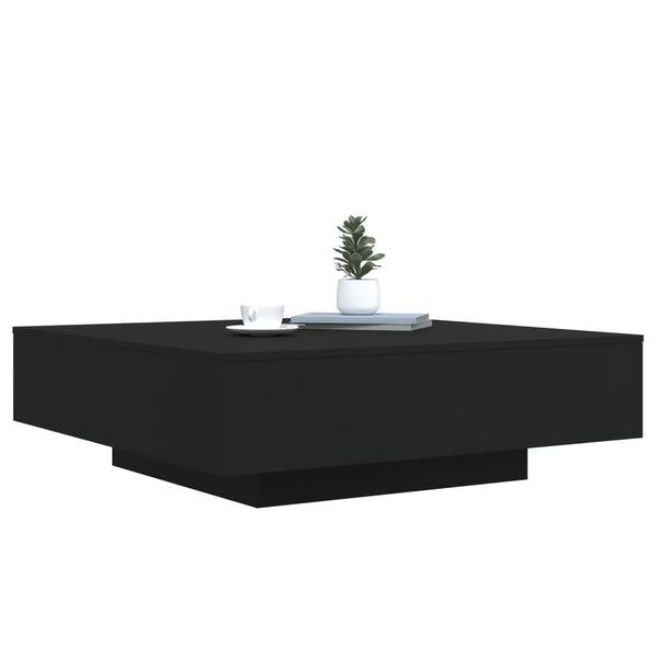 Schwarzer Couchtisch 100x100 cm