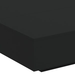 Schwarzer Couchtisch 100x100 cm