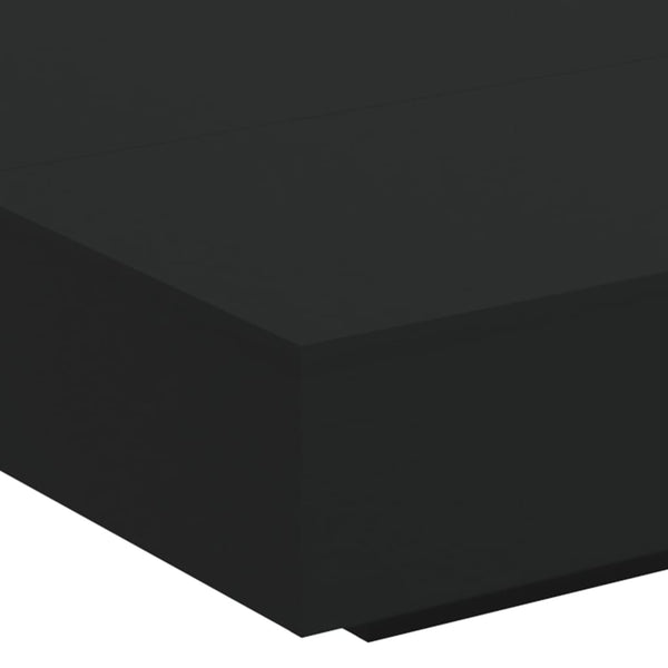 Schwarzer Couchtisch 100x100 cm